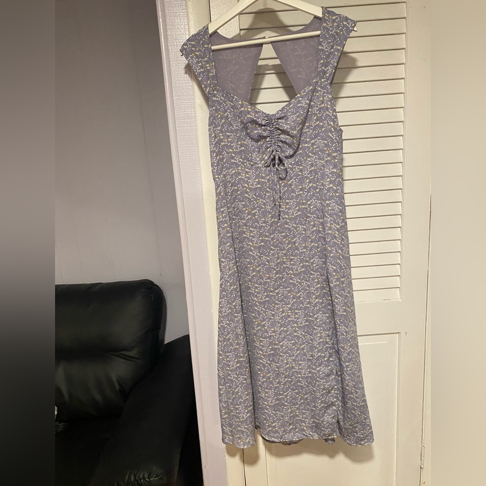 astr floral lavender dress